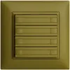Pulsante INC KNX 8×EDIZIOdue olive RGB senza LED con inserto carta 
