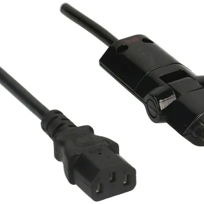 Cavo d'apparecchio MAX HAURI T12/C13 Clip-Clap Td 3×0.75mm² 2m nero 