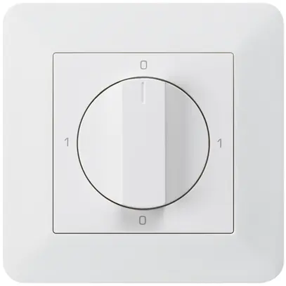 Interrupteur rotatif ENC kallysto.trend 0/1L blanc avec manette 