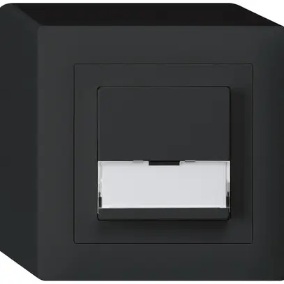 Tasto di suoneria AP A/1L kallysto nero con porta-etichetta 37×15mm 