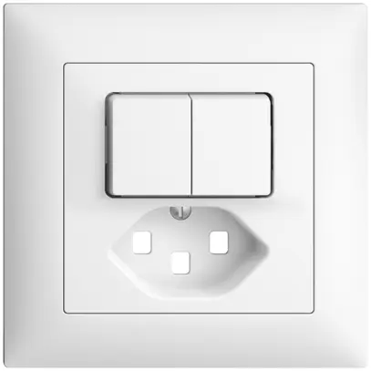 Kit frontale INC EDIZIOdue bianco 88×88mm T23 