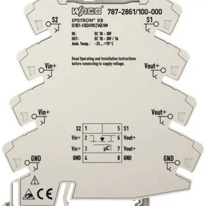 Disgiuntore elettronico WAGO EPSITRON, 1 canale, 24VDC, 1A, comunicabile 