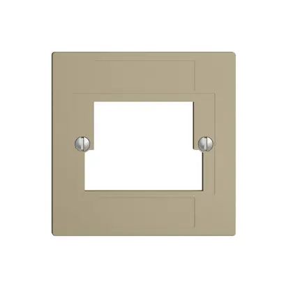Plaque frontale 2×TT,2×RJ45 sand ITplus ITM EDIZIOdue 