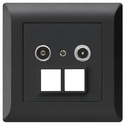 Prise multimédia ENC kallysto.line R/TV 23dB 2GHz noir 