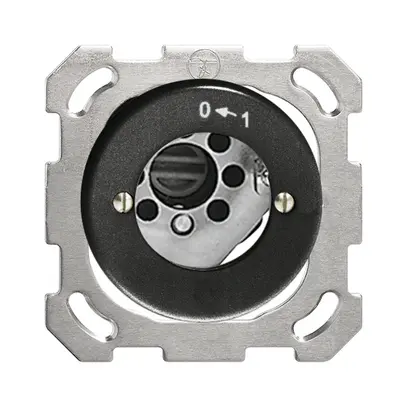 Contact pivotant ENC 0<-1/1P noir pour serrure de sûr. sans cyl. 