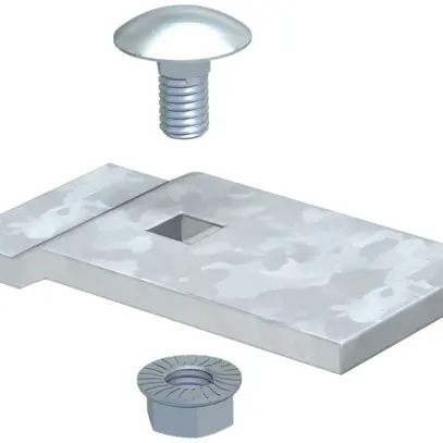 Pièce de fixation Bettermann 60×30mm pour échelle à câble h=110mm 