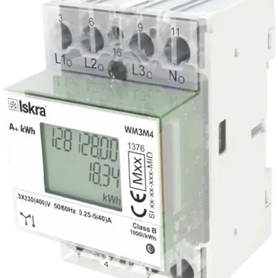 Contatore di energia digitale AMD trifase MID 80A bidirezionale porta IR 