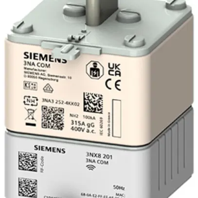 Fusibile HPC Siemens SENTRON 3NA COM DIN-2 125A gG, con modulo elettronico RF 