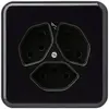 Presa INC basico 3×tipo 13S nero per BOMI 