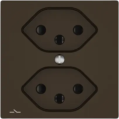 Prise EDIZIO.liv SNAPFIX® 2×T13 1×S avec shutter br 