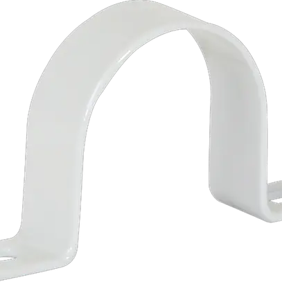 Bride Plica 2 vis M32 acier laqué gris clair 