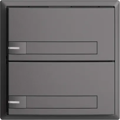 Poussoir KNX RGB EDUE, 250mW, a.LED RGB, a.papier, 2×poussoir, 1×touche, grf 