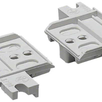 Pezzo d'isolamento Hager con viti per montaggio isolato di guide DIN 2 pezzi 