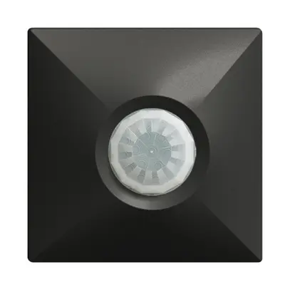 Rilevatore di presenza INC pirios 360P 2 relais EDIZIOdue angolare Master, nero 