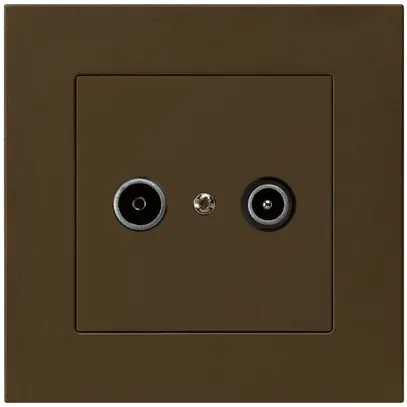 Prise de passage ENC kallysto.pro R/TV 23dB brun 