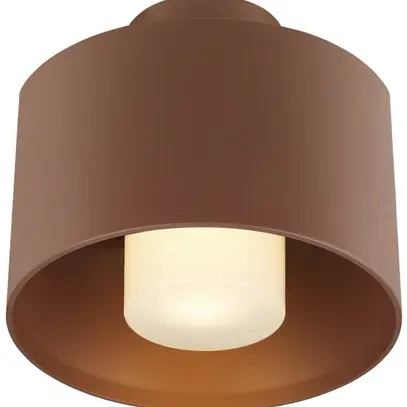 Plafonnier SLV PHOTONI CYL E27 1×13W IP65 Ø224×175mm rouille 