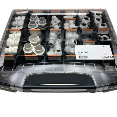 Coffret d'assortiment AGRO avec presse étoupes en matière synthétique 