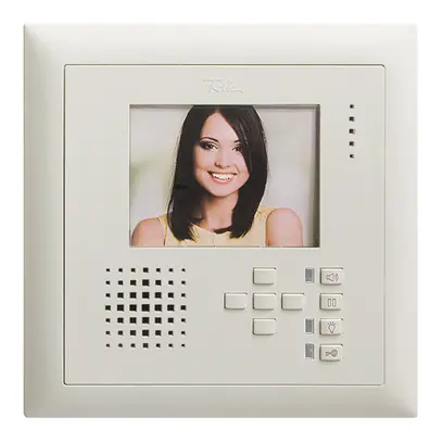 Poste mains-libres vidéo ENC EDIZIOdue FMI gris clair 