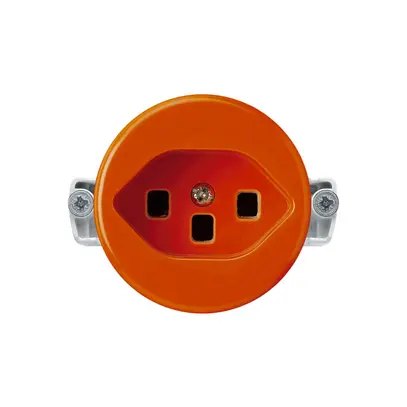 Einsatz zu Steckdose basico Typ 23 orange mit Steckklemmen 