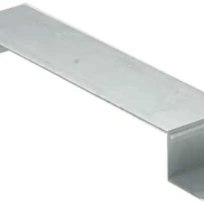Brida di fissaggio zinc. 40×200mm per canale sotto. Woertz 