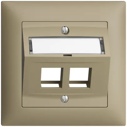 Kit de montage ENC Edue FMI, avec capot de sortie oblique, pour 2×Keystone, sand 