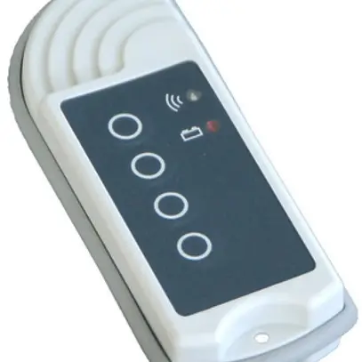 Télécommande RF FST-LR, 4-canal, portée ≤1000m, à piles, IP54, blanc 