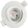 LCC Downlight 7W, 630lm, 3000K, a incas. diam. est. 85mm, oscillabile, dim. 