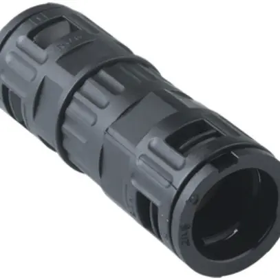 Jonction pour tuyaux AGRO 2×21.2mm noir, IP68 