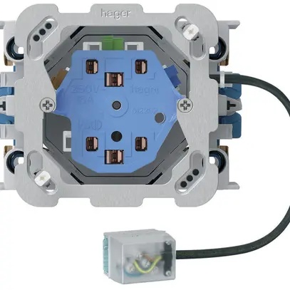 Presa INS 2×tipo 13/23 Hager L3 Ecobus power con scatola INS G3 