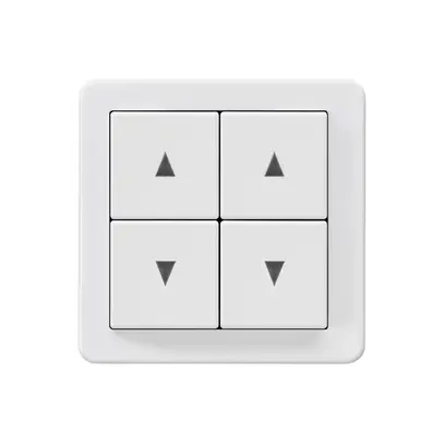 Kit frontal basico H pour interrupteur p.store avec découpe 58×58mm blanc 