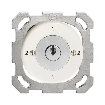 Interruttore rot. INC FH 3/2P bianco con serratura di sicurezza 