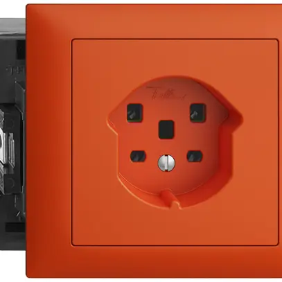 Prise INC EDIZIOdue T25 16A orange 53mm, bornes à vis 