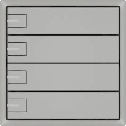 Pulsante universale EDIZIO.liv UNI SNAPFIX® 5…48V c.LED blu 4× com.1T grc 