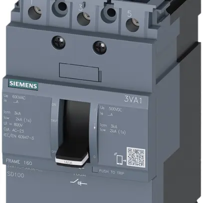 Sezionatore di carico Siemens SENTRON 3VA1 63A 3L connessione su morsetti 