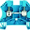 Morsetto di passaggio Weidmüller WDU connessione a vite 6mm² TS35 blu 
