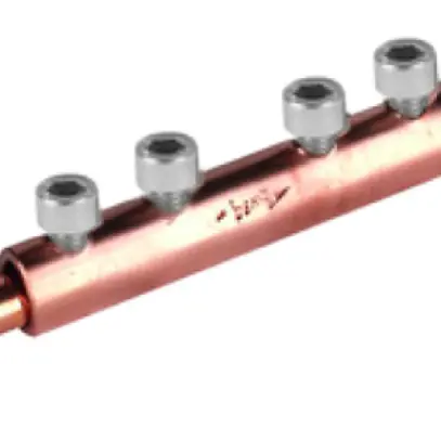 Manicotto di giunzione DEHN/elvatec per 2 conduttori rotondi Ø 8mm 