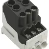 Bloc répartiteur WM WPD 100 2×25/6×10mm² 101A 690V TS35 noir 