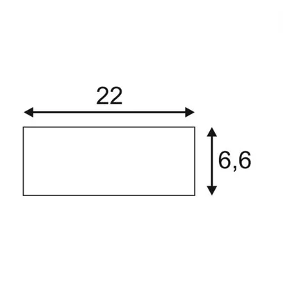 Rosace de plafond SLV pour LED Panel, 220×101×66mm blanc mat 