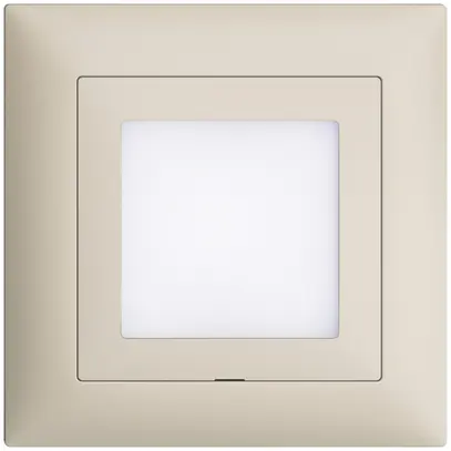 Kit frontal ENC EDIZIOdue crema 88×88mm pour luminaire LED 