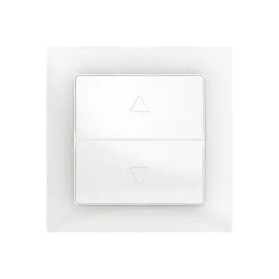 Kit frontal ENC SIDUS Z/E blanc brillant pour interr.stores 1 canal 