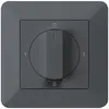 Interruttore rotativo INC kallysto.trend 0/1L antracite con manopola 