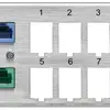 Module de base HA HMS 8×RJ45 Keystone, TV-/Sat, DSL, FLF grd.I, gris 