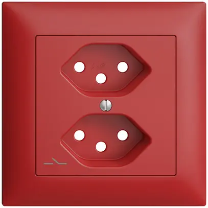 Frontset EDIZIOdue berry 88×88mm 2×T13/1 