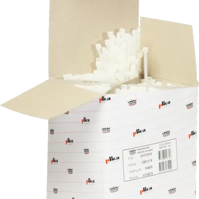 Fascetta nylon 4.8/202mm bianco scat. da 800 pzz. 