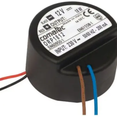 EB-Netzteil Comatec ORP, IN: 230VAC, OUT: 12VDC/18W, Anschlusslitzen 