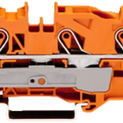 Morsetto di passaggio WAGO Top Job-S 10mm² 3L arancione serie 2010 