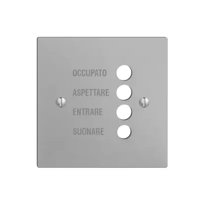Placca frontale EDIZIOdue silver italiano 