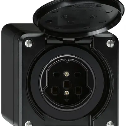 Presa AP robusto tipo 25 nero 