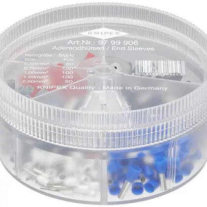 Assortiment embout de câble KNIPEX avec embouts de câble isolés 400 pièces 