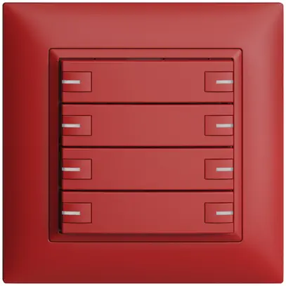 Pulsante INC KNX 8×EDIZIOdue berry RGB con LED 